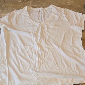 Old Navy White Crew Neck Tee